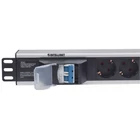 Kép 4/4 - Intellinet 711432 áramelosztó egység (PDU) 6 AC kimenet(ek) 1.5U Fekete, Szürke
