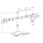 Kép 3/10 - Techly ICA-LCD 2524 Kétmonitoros állvány 13-32" LCD 8kg forgatható