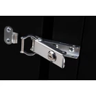 Kép 2/2 - Unique 19" 12U rack 600x600 falra szerelhető hálózati szekrény, üvegajtó, fekete, osztott, összeszerelt, 100 kg