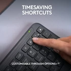 Kép 9/10 - Logitech 920-012505 billentyűzet Egér mellékelve Irodai RF vezeték nélküli + Bluetooth AZERTY Francia Grafit