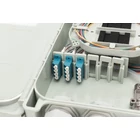 Kép 8/10 - Külső FTTH elosztó doboz, 12 hegesztés, 12x (LC/PC), hegesztési kazetta, 260x190x60 mm, IP65