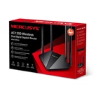 Kép 4/5 - Mercusys MR30G vezetéknélküli router Gigabit Ethernet Kétsávos (2,4 GHz / 5 GHz) Fekete