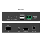 Kép 4/4 - Optikai szálas HDMI hosszabbító 4K/60Hz KVM USB 1.1 IP 1G-en akár 40km/300m, max. 253 vevő, HDMI Loop-Out, Audio - készlet