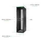 Kép 6/6 - APC NetShelter SX Gen 2, 45U szerverrack szekrény 600mm x 1200mm oldalakkal, fekete