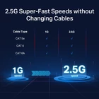 Kép 7/8 - TP-Link TL-SG108-M2 hálózati kapcsoló Beállítást nem igénylő (unmanaged) 2.5G Ethernet (100/1000/2500) Fekete
