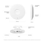 Kép 6/6 - TP-Link Omada EAP772 WLAN csatlakozási pont 9300 Mbit/s Fehér