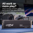 Kép 3/6 - Crucial P310 1 TB M.2 PCI Express 4.0 NVMe