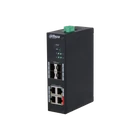 Kép 1/3 - Dahua HS4408-4ET-96 8-portos keményített menedzselt switch 4 PoE porttal