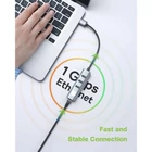 Kép 6/10 - Techly IDATA USB-ETGIGA3AA USB 3.0 RJ45 Gigabit Hálózati Kártya/Adapter, 3x USB-A Hub