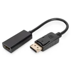 Kép 1/4 - Digitus AK-340400-001-S video átalakító kábel 0,15 M DisplayPort HDMI Fekete