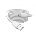 Kép 6/6 - Szilikon tápkábel USB-A - USB-C, USB 2.0 60W, 1m fehér