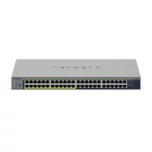 Kép 1/6 - NETGEAR GS748PP Beállítást nem igénylő (unmanaged) Gigabit Ethernet (10/100/1000) Ethernet-áramellátás (PoE) támogatása Szürke