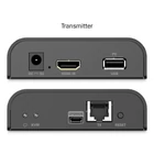 Kép 3/4 - Cat.6 HDMI hosszabbító 4K/60Hz KVM USB 2.0 IP 1G-n keresztül akár 120m/200m, max. 253 vevő, érintőképernyő - készlet