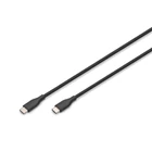 Kép 1/5 - Szilikon tápkábel USB-C - USB-C, USB 2.0 60W, 0,5m fekete