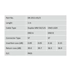 Kép 5/5 - Digitus DK-2511-01/3 InfiniBand és száloptikai kábel 1 M ST I-VH Türkizkék