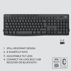 Kép 7/10 - Logitech 920-012065 billentyűzet Egér mellékelve Irodai Bluetooth QWERTZ Német Grafit