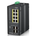 Kép 1/4 - Zyxel RGS200-12P Vezérelt L2 Gigabit Ethernet (10/100/1000) Ethernet-áramellátás (PoE) támogatása Fekete
