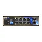 Kép 1/5 - BCS BCS-B-ISP08G-2SFP Ipari PoE Switch 8 Port DIN Sín 1Gbps