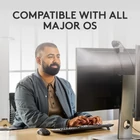 Kép 5/10 - Logitech 920-012065 billentyűzet Egér mellékelve Irodai Bluetooth QWERTZ Német Grafit