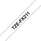 Kép 1/2 - Brother TZE-FX211 címkéző szalag Fehéren fekete