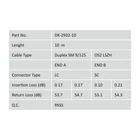 Kép 2/5 - Digitus DK-2932-10 InfiniBand és száloptikai kábel 10 M LC SC I-VH Sárga