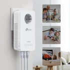 Kép 3/8 - TP-Link TL-WPA8631P KIT PowerLine adapter 300 Mbit/s Ethernet/LAN csatlakozás Wi-Fi Fehér 2 dB