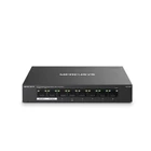 Kép 1/10 - Mercusys MS108GP hálózati kapcsoló Vezérelt Gigabit Ethernet (10/100/1000) Ethernet-áramellátás (PoE) támogatása Fekete