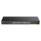 Kép 1/3 - D-Link DGS-1250-28X hálózati kapcsoló Vezérelt L3 Gigabit Ethernet (10/100/1000) Fekete