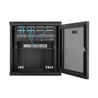 Kép 6/7 - StarTech.com RK12WALHM állvány 12U Falra szerelhető állvány Fekete