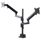 Kép 1/10 - StarTech.com ARMDUALPIVOT asztali TV konzol 81,3 cm (32") Fekete