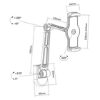 Kép 4/10 - Techly ICA-TBL 2802 Állítható Fali Tartó Táblagépekhez 4.7-12"