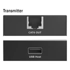 Kép 4/4 - Kiterjesztő Cat.6 csavart érpáron, USB 2.0 akár 150m-ig, 4x USB-A akár 480 Mbps-ig, 1x RJ45 (Gigabit Ethernet) - készlet (vevő/adó)