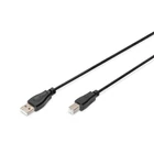 Kép 1/2 - Digitus AK-300102-018-S USB kábel USB 2.0 1,8 M USB A USB B 0,48 Gbit/s Fekete