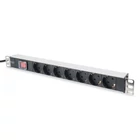 Kép 1/5 - Digitus DN-95402 elektromos elosztó 2 M 7 AC kimenet(ek) Fekete