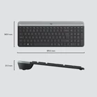 Kép 7/9 - Logitech 920-009204 billentyűzet Egér mellékelve Univerzális Vezeték nélküli RF QWERTY Nemzetközi amerikai Grafit