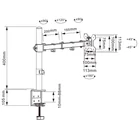 Kép 2/10 - Techly ICA-LCD 503BK2 Forgatható Asztali Tartó 13-27" LCD Monitorokhoz, 8kg