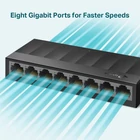 Kép 3/5 - TP-Link LS1008G hálózati kapcsoló Beállítást nem igénylő (unmanaged) Gigabit Ethernet (10/100/1000) Fekete