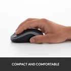 Kép 7/10 - Logitech M185 egér Irodai Kétkezes Vezeték nélküli RF Optikai 1000 DPI