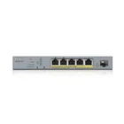 Kép 2/8 - Zyxel GS1350-6HP-EU0101F hálózati kapcsoló Vezérelt L2 Gigabit Ethernet (10/100/1000) Ethernet-áramellátás (PoE) támogatása Szürke