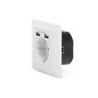Kép 6/9 - Digitus DA-70613 csatlakozóaljzat 2x USB Fehér