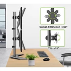 Kép 10/10 - Techly ICA-LCD 2520V Függőleges asztali állvány 2 monitorhoz 13-27" LCD 10kg
