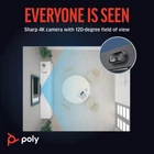Kép 8/10 - HP Poly Studio R30 USB Video Bar Szürke 3840 x 2160 pixelek