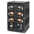 Kép 1/2 - PLANET IGS-604HPT-M12 hálózati kapcsoló Vezérelt L2+ Ethernet-áramellátás (PoE) támogatása Fekete