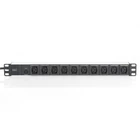 Kép 5/5 - Digitus 10-Outlet Strip Fekete 10 AC kimenet(ek) 250 V 2 M