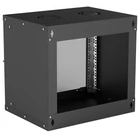 Kép 2/3 - Intellinet 714174 9U falra szerelhető rack 54/40 fekete lapos