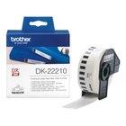 Kép 1/3 - Brother DK-22210 címkéző szalag Fehéren fekete