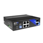 Kép 3/6 - BCS BCS-B-ISP04G-2SFP Ipari PoE Switch 4 Port DIN Sín 1Gbps 2xSFP-vel