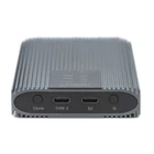 Kép 3/5 - USB 3.1 Type-C ház/klónozó állomás M.2 NVMe SSD-khez 20 Gbps, alumínium, szerszám nélküli