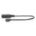 Kép 2/5 - Digitus AK-300313-002-S USB kábel USB 2.0 0,15 M Micro-USB B USB A Fekete