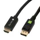 Kép 1/9 - Techly ICOC DSP-H12-020 DisplayPort-HDMI Kábel 1080p*60Hz 2m M/M